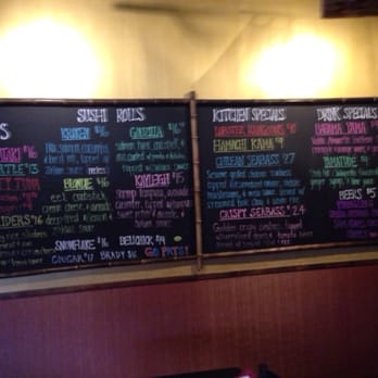 Yama Zakura - The Specials Board! Notice the Brady and the Belichick! - Sushi Bars Near Me - Northborough, Massachusetts Yama Zakura - The Specials Board! Notice the Brady and the Belichick! - Sushi Bars Near Me - Northborough, Massachusetts