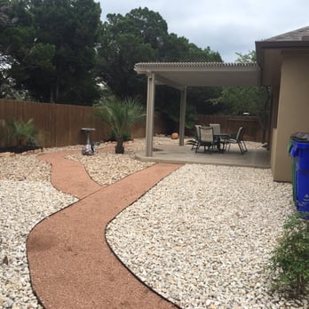 Lorenzo Landscaping - behind the house no more grass river stone design and others - Masonry/Concrete Near Me - Austin, Texas Lorenzo Landscaping - behind the house no more grass river stone design and others - Masonry/Concrete Near Me - Austin, Texas