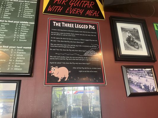 Menu photo 1 3 Legged Pig BBQ Lakeville, NY Menu photo 1 3 Legged Pig BBQ Lakeville, NY