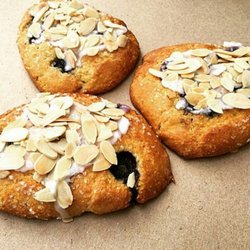 Something Good Organics - Gluten free options available like these blueberry lemon cornmeal scones.