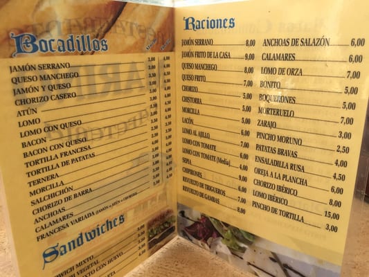 Menu photo 3 Restaurante Marino Honrubia, CU