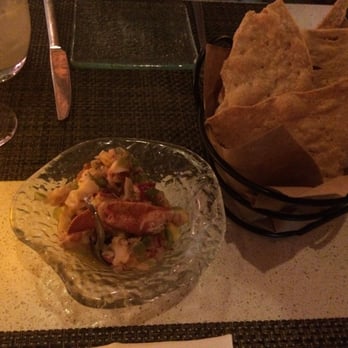 Mercadito - Lobster and Mango Ceviche with Hardtack Chips! - Mexican Near Me - Chicago, Illinois