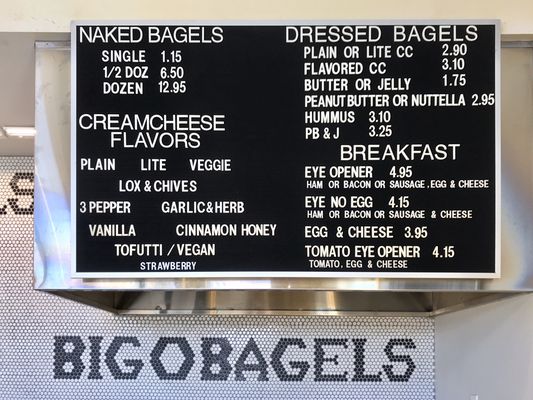 Menu photo 2 Big O Bagels Redmond, OR