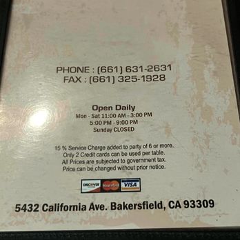 Singha Thai - Menu - Thai Near Me - Bakersfield, California