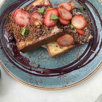 B Bistro + Bakery - Croissant Loaf French Toast - Bakeries Near Me - Miami, Florida