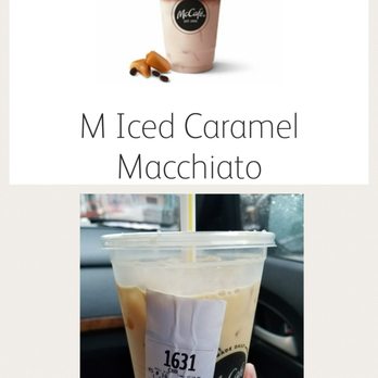 McDonald's - Their Pic & What I Got (Large Iced Caramel Macchiato) - Burgers Near Me - Chicago, Illinois