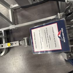 American Family Fitness - Broken machine 3 weeks now at least.