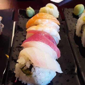 Sushi Up - My two favorite- Hollywood and Rainbow Rolls- and a new one I enjoy, the Green Roll. - Sushi Bars Near Me - Orem, Utah