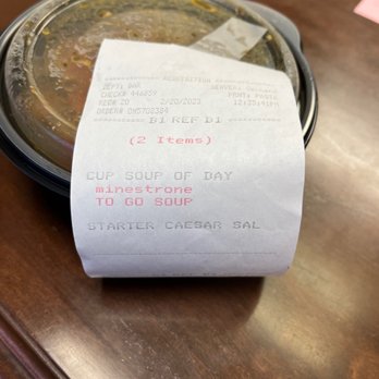Giordano's - Minestrone soup, unfortunately - Pizza Near Me - Indianapolis, Indiana