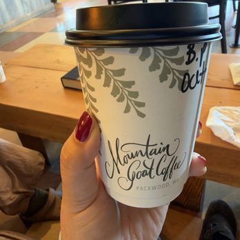 Mountain Goat Coffee - Butter pecan latte with oat milk - Coffee & Tea Near Me - Packwood, Washington Mountain Goat Coffee - Butter pecan latte with oat milk - Coffee & Tea Near Me - Packwood, Washington