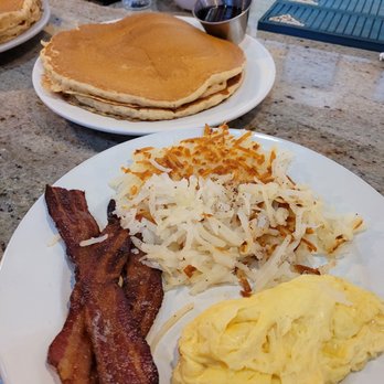 The Egg Bistro - Pancake breakfast - will take 3 people to eat all this food! - Breakfast & Brunch Near Me - Chesapeake, Virginia The Egg Bistro - Pancake breakfast - will take 3 people to eat all this food! - Breakfast & Brunch Near Me - Chesapeake, Virginia