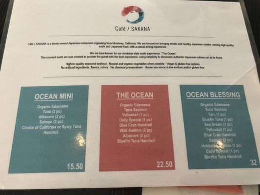 Menu photo 4 Cafe Sakana Newport Beach, CA