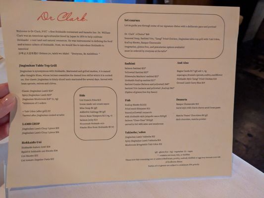 Menu photo 3 Dr. Clark New York, NY