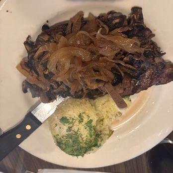 Rocking K Ranch - Rib eye steak with rice pilaf - Bakeries Near Me - Hemet, California Rocking K Ranch - Rib eye steak with rice pilaf - Bakeries Near Me - Hemet, California