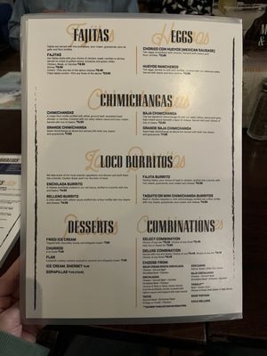 Menu photo 3 Eddie's Mexican Restaurant Las Vegas, NV