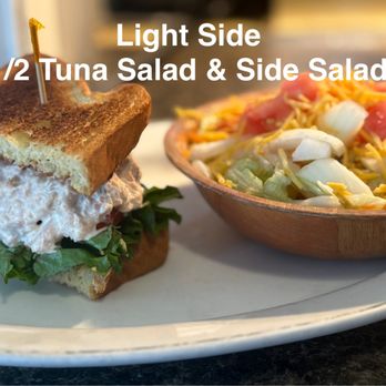 Cowboy Cafe 98 - 1/2 of our House Made Tuna Salad Sandwich with a Side Salad. - Breakfast & Brunch Near Me - Sebring, Florida