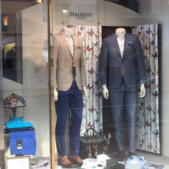 Weir Rhodes - Shop window April 2019. - Men's Clothing Near Me - Guildford, SRY