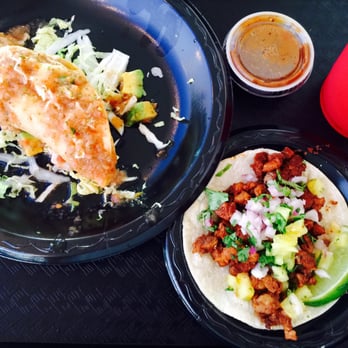 Spanglish Kitchen - Shrimp Taco y Taco de Al Pastor - Mexican Near Me - Alhambra, California Spanglish Kitchen - Shrimp Taco y Taco de Al Pastor - Mexican Near Me - Alhambra, California