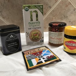 the contents of a variety of food items
