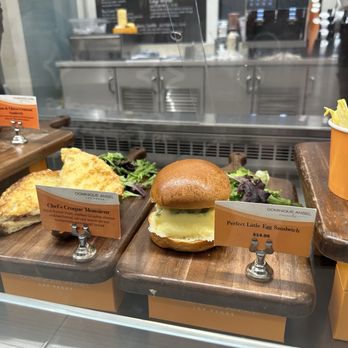 Dominique Ansel - Such a good egg sandwich. Comes with lettuce mix and this side of a creamy fluffy house made mayo?? - Bakeries Near Me - Las Vegas, Nevada