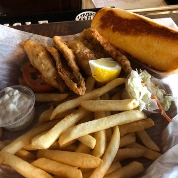 Andrews On the Corner - Yellow perch sandwich is their lead sandwich. - New American Near Me - Detroit, Michigan