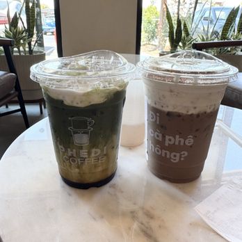 Phedi Coffee - brown sugar matcha & saigon silk - Coffee & Tea Near Me - San Jose, California