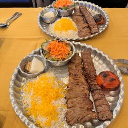 Beef Soltani Kabob