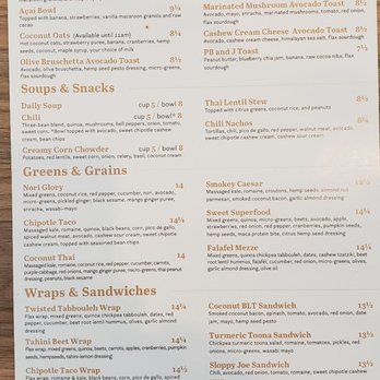 Kb&co - Menu as of 2019-02-26 - Vegan Near Me - Edmonton, Alberta Kb&co - Menu as of 2019-02-26 - Vegan Near Me - Edmonton, Alberta