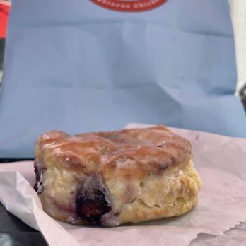 Rise Southern Biscuits & Righteous Chicken - GLAZED BLUEBERRY BISCUIT - Chicken Shop Near Me - Winter Park, Florida
