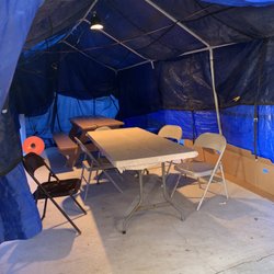Tacos Y Tortas Marus - Seating Area with small heater in the winter