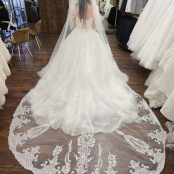 Uni Bridals - Quiin dress with cathedral veil - Bridal Near Me - Santa Ana, California Uni Bridals - Quiin dress with cathedral veil - Bridal Near Me - Santa Ana, California