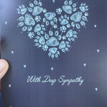 A Peaceful Passing - Hand written card received a week after my girls' passing. - Veterinarians Near Me