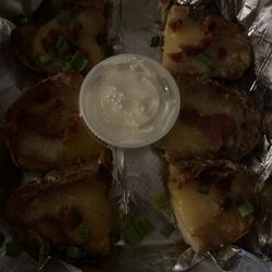 California Bar & Grill - Loaded potato skins? Seriously?