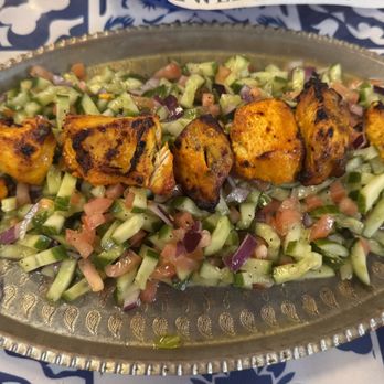 The Palace Kebab - Chicken kabob over shirazi salad - Persian/Iranian Near Me - Tacoma, Washington The Palace Kebab - Chicken kabob over shirazi salad - Persian/Iranian Near Me - Tacoma, Washington