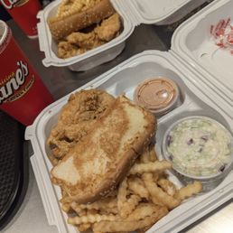 Box combo in the front and three piece combo in the back Box combo in the front and three piece combo in the back