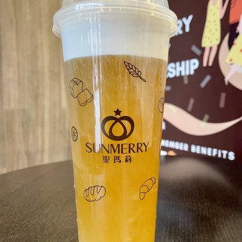 Sunmerry Bakery - Jasmine Green Tea with Salted Cheese - Bakeries Near Me - Temple City, California