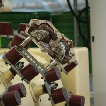 Lake Champlain Chocolates - Making chocolate turkeys. - Chocolatiers & Shops Near Me - Burlington, Vermont
