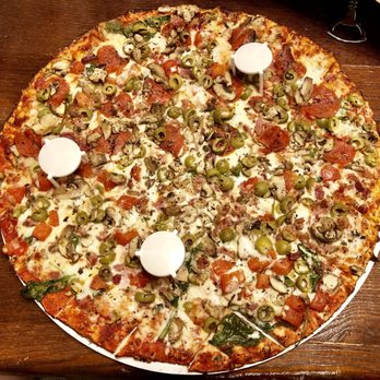 Monical's Pizza - They sure like to use their olives! It was a good pizza. - Pizza Near Me - Lafayette, Indiana