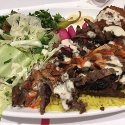 Villa Madina - Falafel and beef shawarma