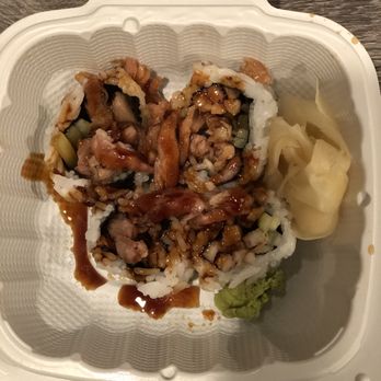 Go Go Sushi - All You Can Eat - 4 Piece Chicken Teriyaki Roll - Sushi Bars Near Me - Pasadena, California Go Go Sushi - All You Can Eat - 4 Piece Chicken Teriyaki Roll - Sushi Bars Near Me - Pasadena, California