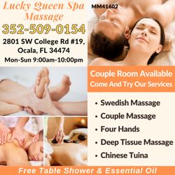 Lucky Queen Spa Massage - Walk-in & Appointment Welcome