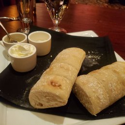 Bread for $5.95 with olive oil, butter, and cheese. Bread for $5.95 with olive oil, butter, and cheese.