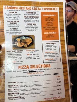 Menu photo 2 The Brass Lantern Chippewa Falls, WI