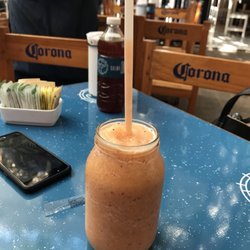 Alma Calma - Alma calma smoothie. I think had strawberry/mango and orange and probably another fruit