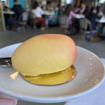 One Twelve Caffe - Mango dessert w delicate chocolate shell - Coffee & Tea Near Me - Downey, California One Twelve Caffe - Mango dessert w delicate chocolate shell - Coffee & Tea Near Me - Downey, California
