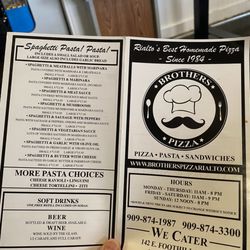 Brother's Pizza - Menu