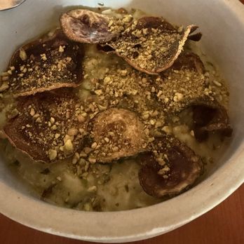 Hearthside - Risotto - Zucchini, Szechuan Butter, Pistachio, Lemon Honey - New American Near Me - Collingswood, New Jersey Hearthside - Risotto - Zucchini, Szechuan Butter, Pistachio, Lemon Honey - New American Near Me - Collingswood, New Jersey