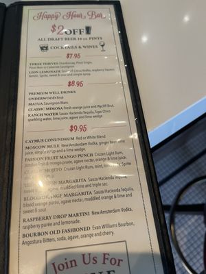 Menu photo 6 Thirsty Lion Denver, CO