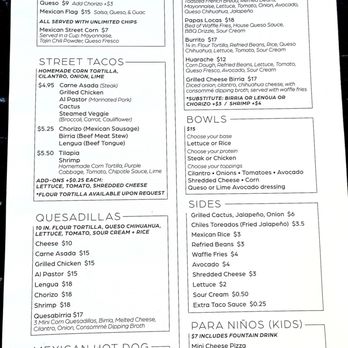 Real Agave - Menu as of 9/2026 - Mexican Near Me - Edwardsville, Illinois