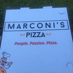 Marconi's Pizza Food Truck - The box wow a picture of a box
